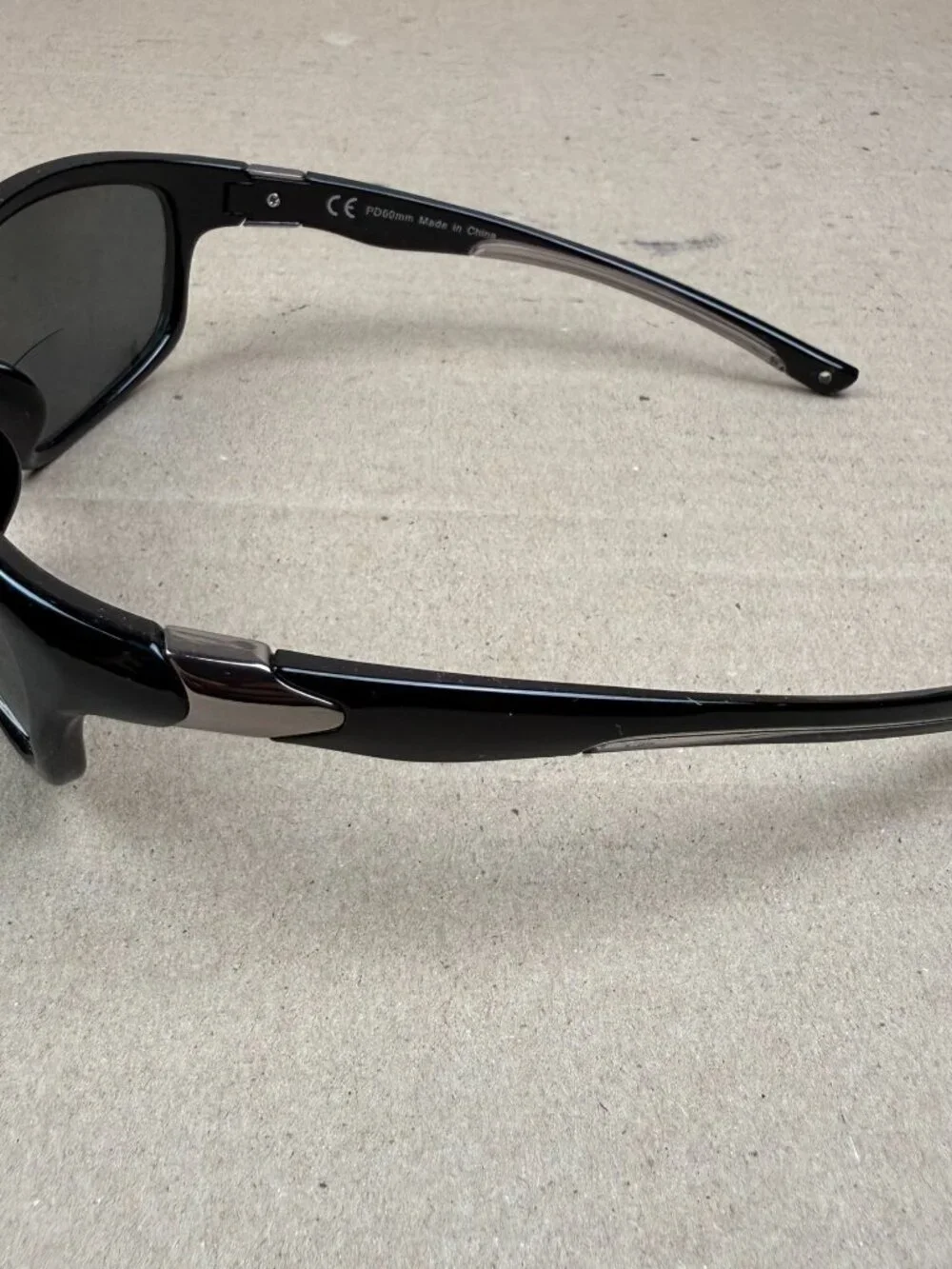 Men's Polarized Sunglasses Frame Only Black 62-18-125